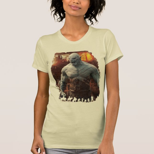 Camiseta Gráfico de silueta de Azog & Orcs (Anverso)