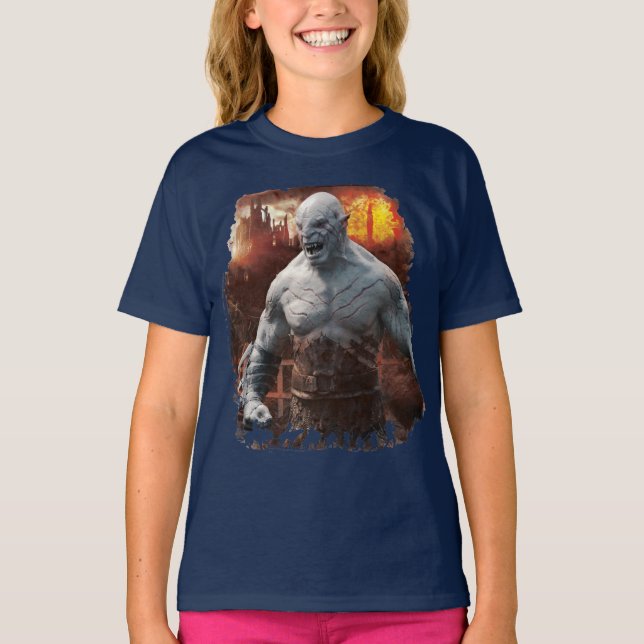 Camiseta Gráfico de silueta de Azog & Orcs (Anverso)