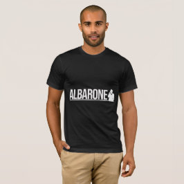 Camiseta Gráfico de Silueta de Gangster Albarone - Blanco