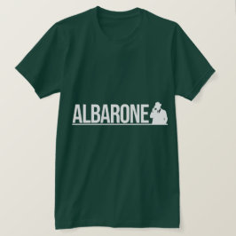 Camiseta Gráfico de Silueta de Gangster Albarone - Blanco