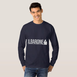 Camiseta Gráfico de Silueta de Gangster Albarone - Blanco