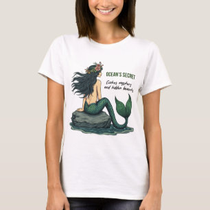Camiseta Gráfico de sirena secreta de Ocean