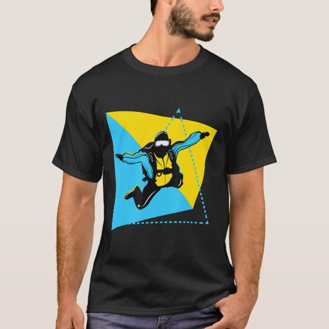 Camiseta Gráfico de Skydiving (Anverso)
