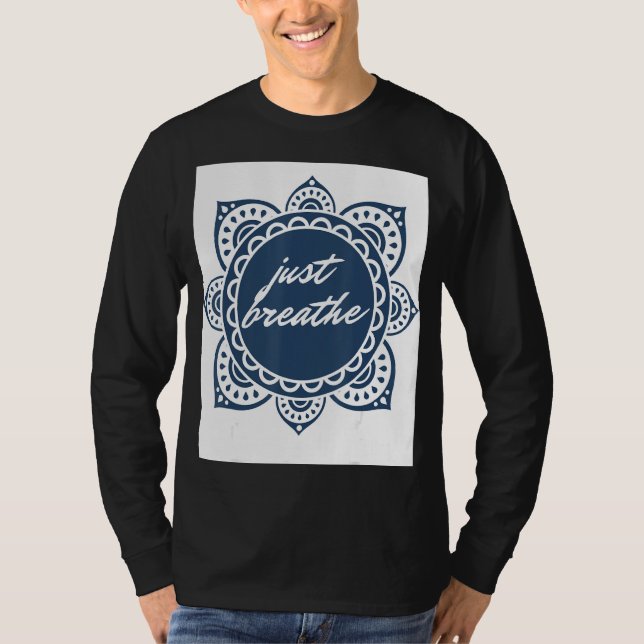 Camiseta Gráfico de Solo Respira (Anverso)