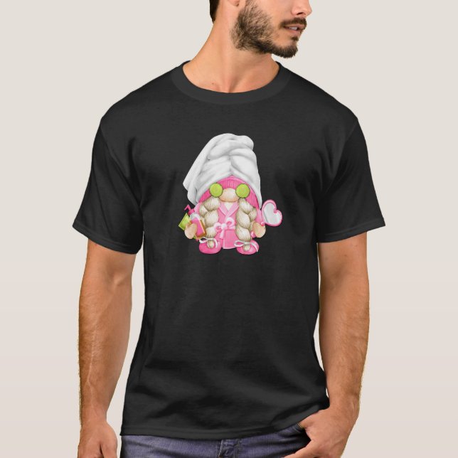 Camiseta Gráfico De Spa Para Mujeres Y Chicas Viaje Gnome D (Anverso)