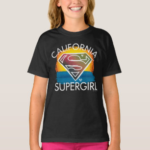 Camiseta Gráfico de Sunset de Supergirl de California