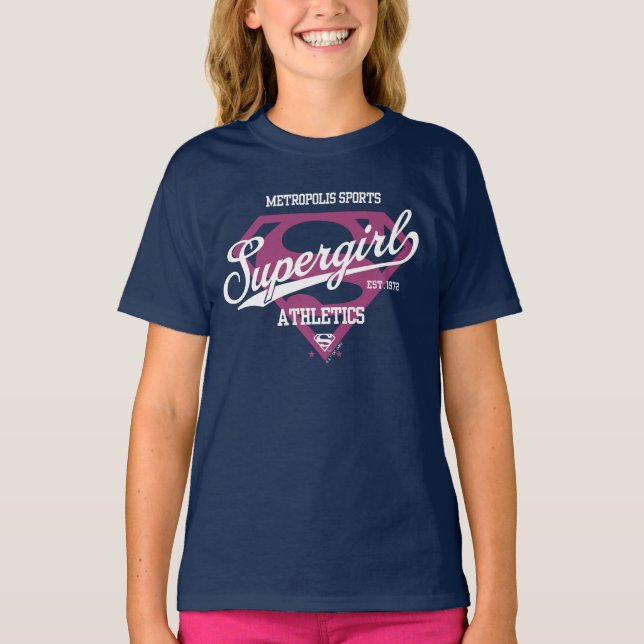 Camiseta Gráfico de superchica Metropolis Sports Athletics (Anverso)