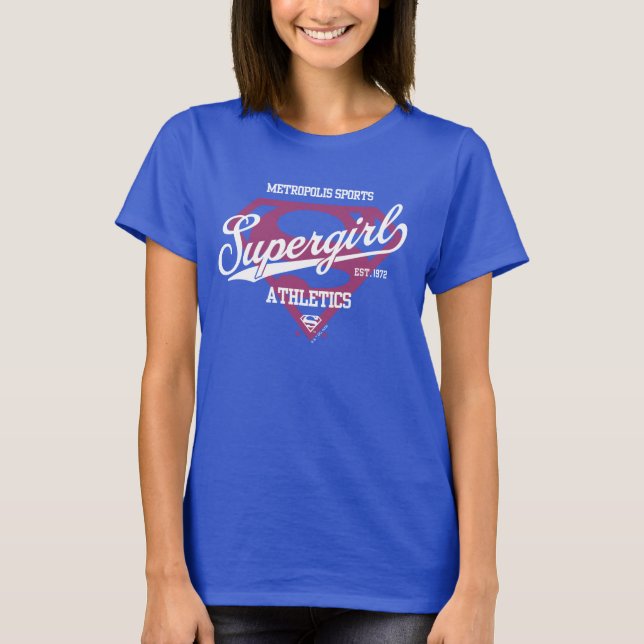 Camiseta Gráfico de superchica Metropolis Sports Athletics (Anverso)