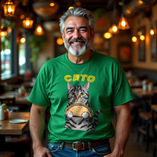 Camiseta Gráfico de tacos de gato de CATO