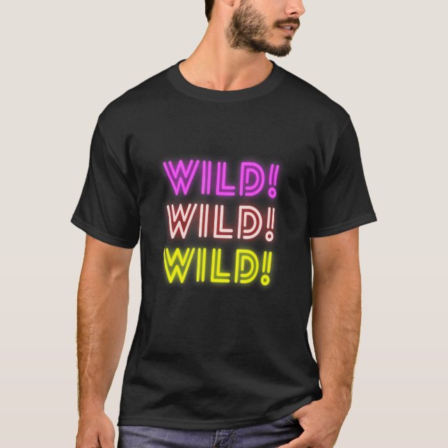Camiseta Gráfico de Tee salvaje brillante superior (Anverso)