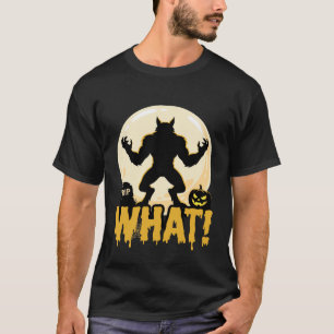 Camiseta Gráfico de terror de luna llena de hombre lobo de 
