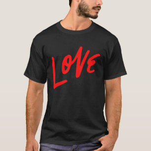 Camiseta Gráfico de texto de amor para niños y Chicas V Day