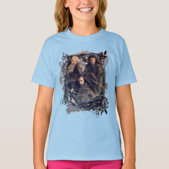 Camiseta Gráfico de Thorin, Kili y Balin (Anverso)
