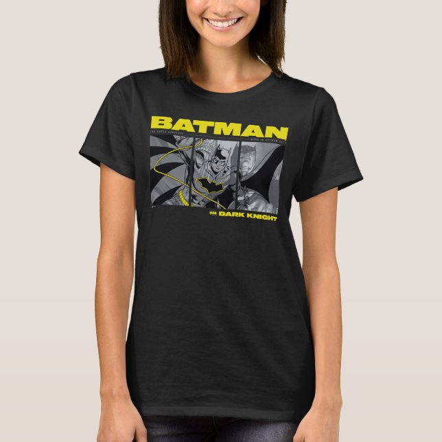 Camiseta Gráfico de tres paneles de comic Batman (Anverso)