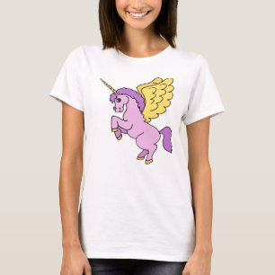 Camiseta Gráfico de Unicornio rosa