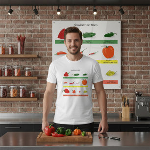 Camiseta Gráfico de Unidades de Calor Scoville de Chile