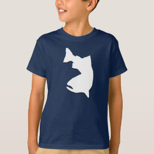 CAMISETA GRÁFICO DE VECTOR DE LA PESCA DE LA TRUCHA