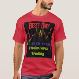 Camiseta Gráfico de velas del mercado de valores Mejor día
