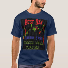 Camiseta Gráfico de velas del mercado de valores Mejor día