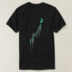 Camiseta Gráfico de Velas hacia la Luna