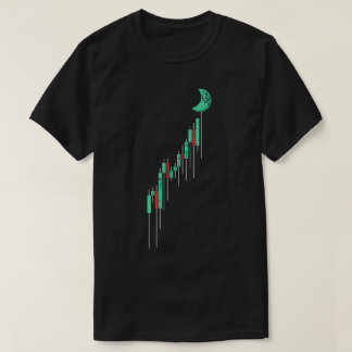 Camiseta Gráfico de Velas hacia la Luna