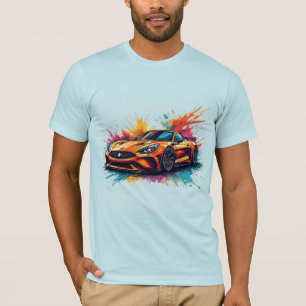 Camiseta Gràfico de velocidad de carreras de automóvil depo