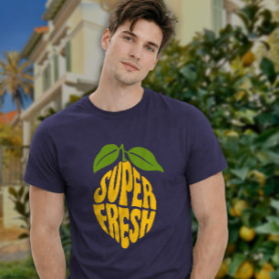 Camiseta gráfico de verano divertido limón súper fresco