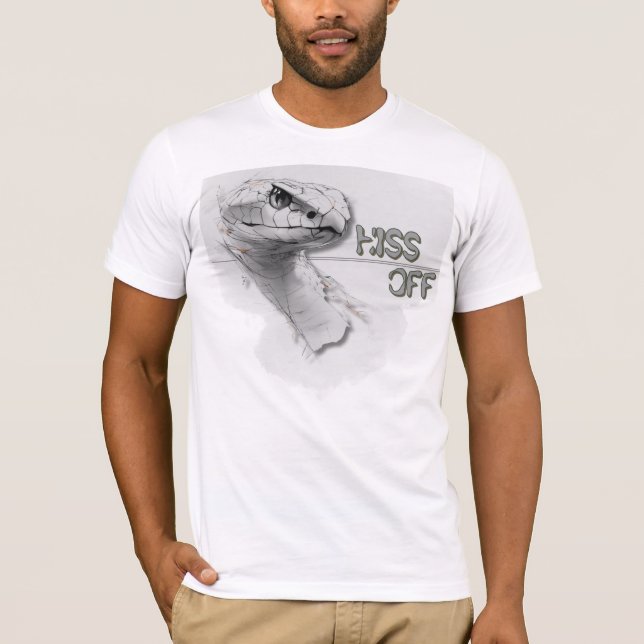 Camiseta Gráfico de Víbora "Hiss Off" (Anverso)