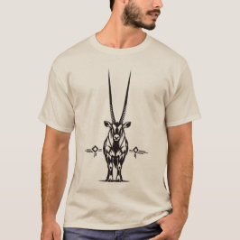 Camiseta Gráfico de vida silvestre africana de antílope Ory