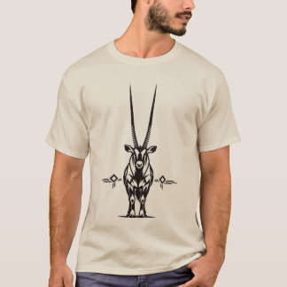 Camiseta Gráfico de vida silvestre africana de antílope Ory