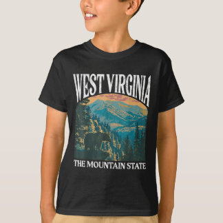 Camiseta Gráfico de Virginia Retro Bear Mountain