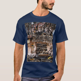 Camiseta Gráfico de visualización de herramientas de pared