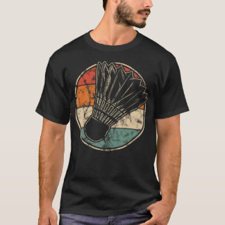 Camiseta Gráfico de Volante de Bádminton Retro para Hombres