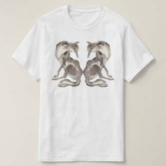 Camiseta Gráfico de Wolves Art
