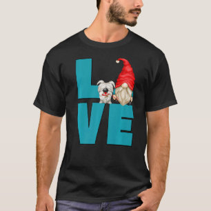 Camiseta Gráfico Del Abuelo Del Perro Amor Gnome Para Los H
