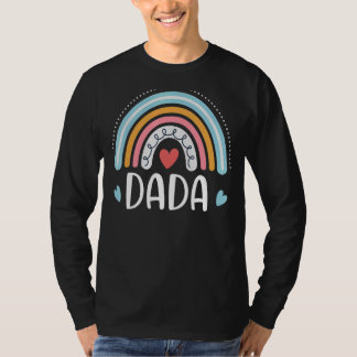 Camiseta Gráfico del arcoiris de la familia Dadá para papá