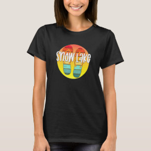 Camiseta Gráfico del atardecer de chanclas retro de Indiana