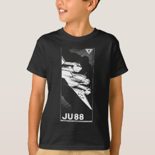 Camiseta Gráfico del avión alemán Vintage 1941 de Ju 88 Ww2