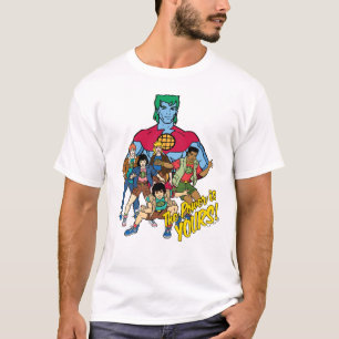 Camiseta Gráfico del Capitán Planeta - ¡El Poder Es Tuyo!