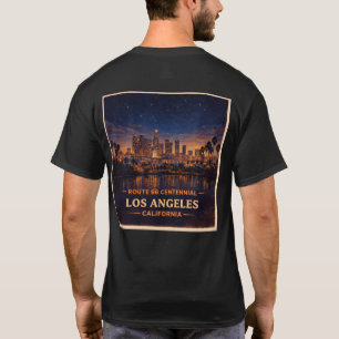 Camiseta Gráfico del centenario de la ruta 66 del cielo de 