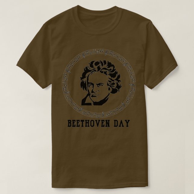 Camiseta Gráfico del Día de Beethoven  (Diseño del anverso)