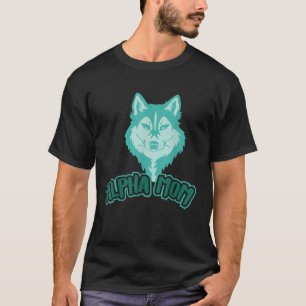 Camiseta Gráfico del Día de la Madre Alfa Mamá Equipo Guay