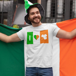 Camiseta Gráfico del Día de San Patricio del trébol del cor