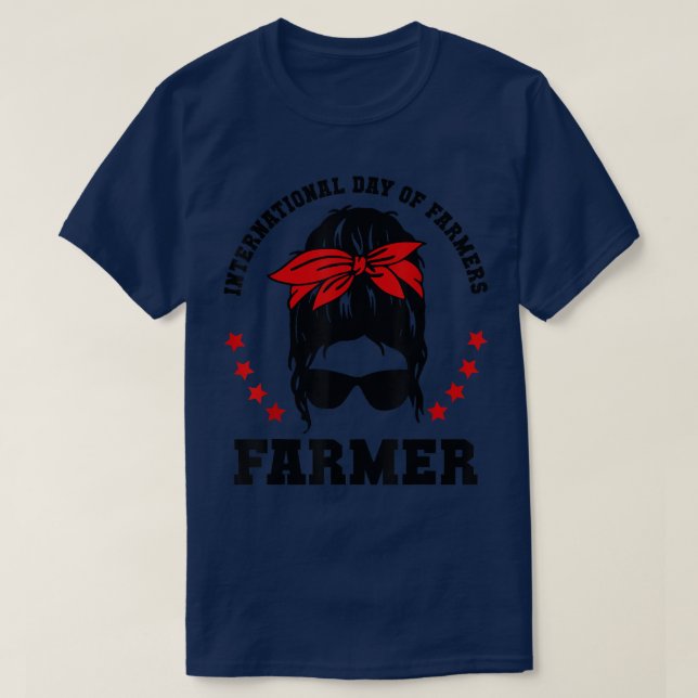 Camiseta Gráfico del Día Internacional de las Mujeres Agric (Diseño del anverso)