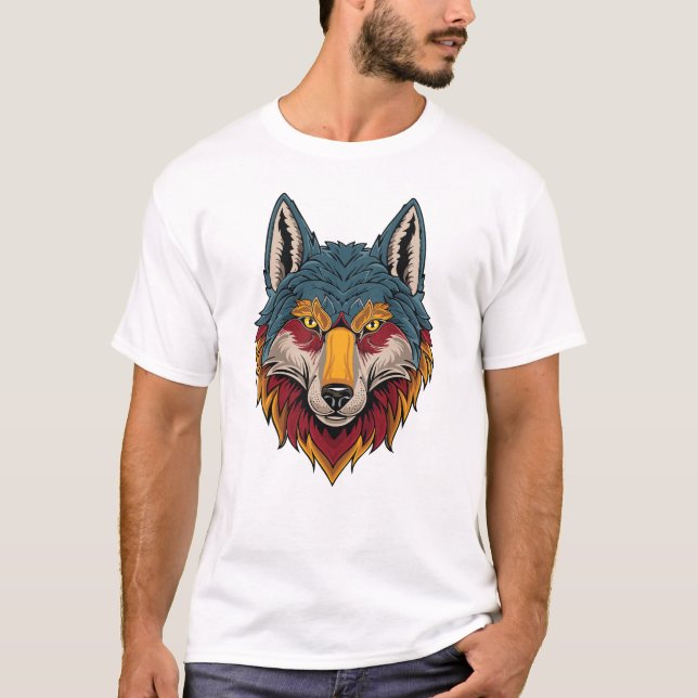 Camiseta Gráfico del espíritu del lobo feroz (Anverso)