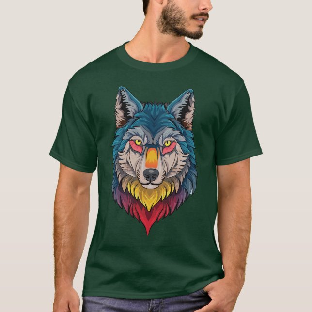 Camiseta Gráfico del espíritu del lobo feroz (Anverso)