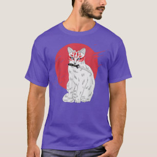 Camiseta Gráfico del gato japonés samurai Ninja Kawaii Tatt