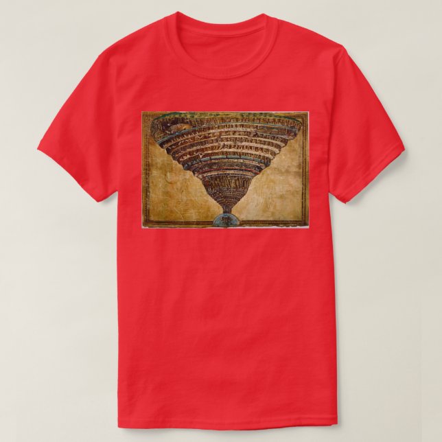 Camiseta Gráfico del infierno entre 1480 y 1490 por Sandro  (Diseño del anverso)