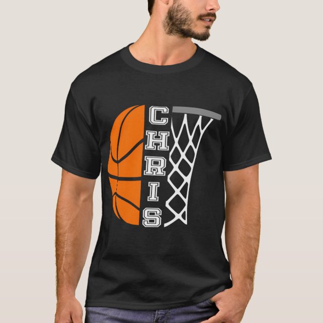 Camiseta Gráfico del jugador de baloncesto personalizado Ch (Anverso)