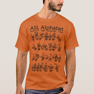 Camiseta Gráfico del lenguaje del Rótulo americano alfabéti